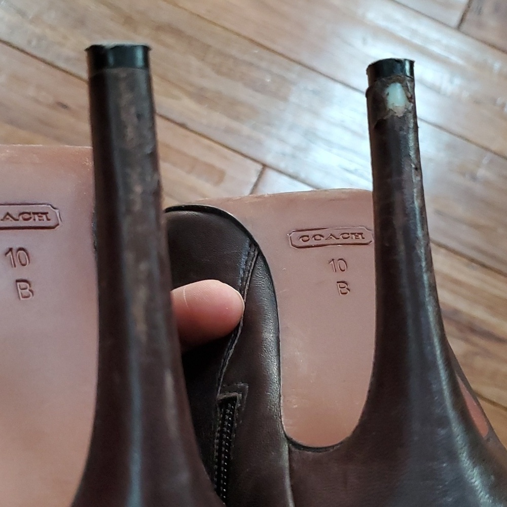 Coach Ugene high heel brown bootie - Picture 8 of 10